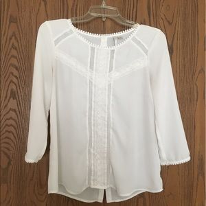 Lauren Conrad Small White Dress Shirt